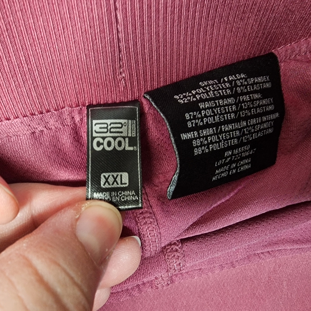 32 Degree Cool Violet Purple Skort Plus Size XXL - Picture 3 of 9